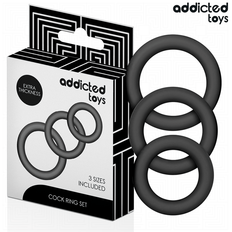 ADDICTED TOYS | Set Of Silicone Rings Model 1