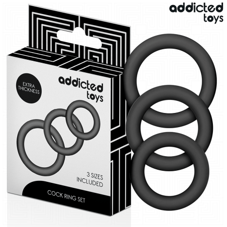 ADDICTED TOYS | Set Of Silicone Rings Model 1