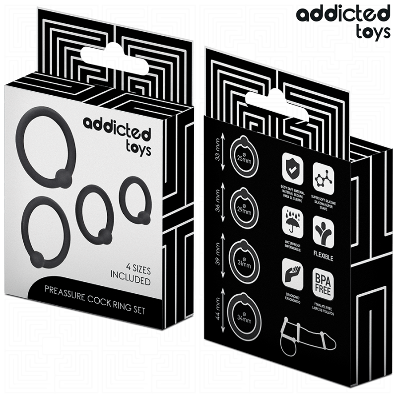 ADDICTED TOYS | Set Of Pressure Silicone Cock Rings