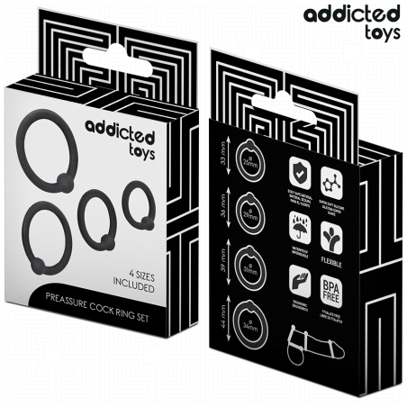 ADDICTED TOYS | Set Of Pressure Silicone Cock Rings