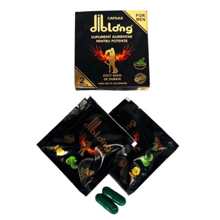 💪 DIBLONG |  Αφροδισιακές Κάψουλες για Ισχυρή Στύση & Αντοχή - 2τμχ 💪