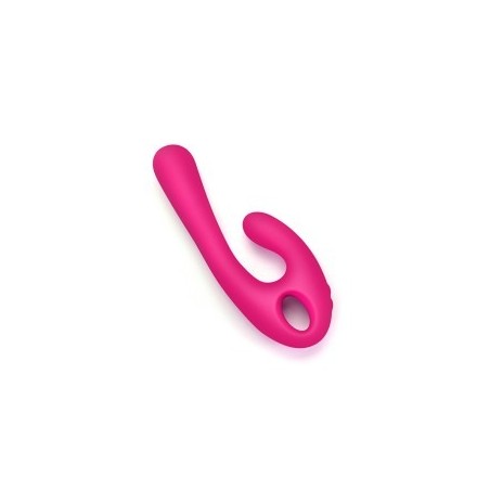Lavender Flex Bi | Bendable Dual Stimulation Vibrator - Pink