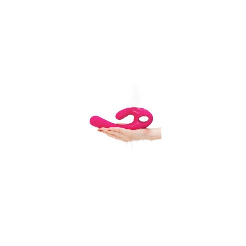 Lavender Flex Bi | Bendable Dual Stimulation Vibrator - Pink
