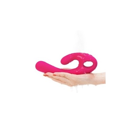 Lavender Flex Bi | Bendable Dual Stimulation Vibrator - Pink