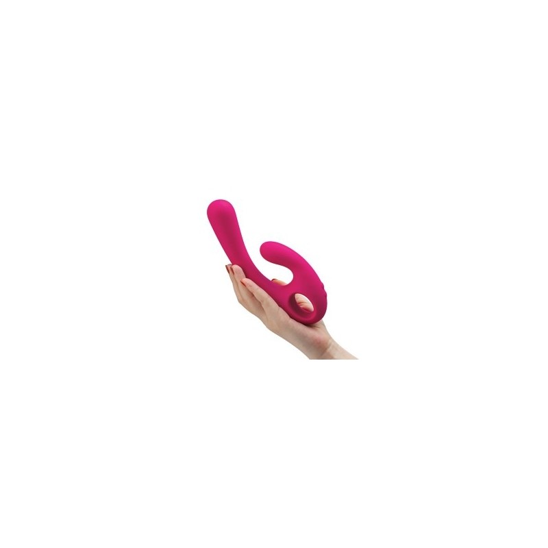 Lavender Flex Bi | Bendable Dual Stimulation Vibrator - Pink