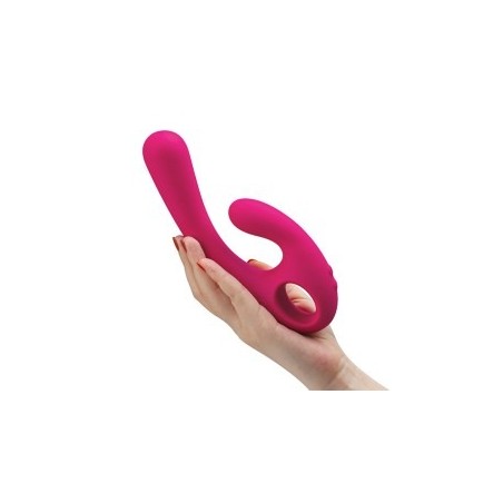 Lavender Flex Bi | Bendable Dual Stimulation Vibrator - Pink
