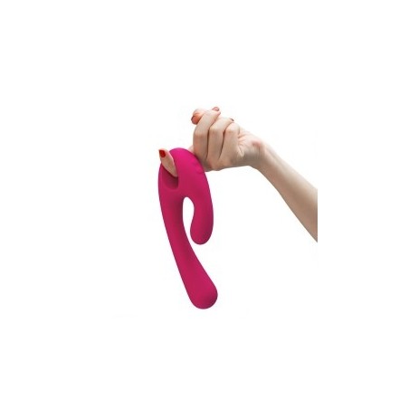 Lavender Flex Bi | Bendable Dual Stimulation Vibrator - Pink