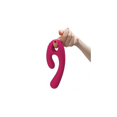 Lavender Flex Bi | Bendable Dual Stimulation Vibrator - Pink