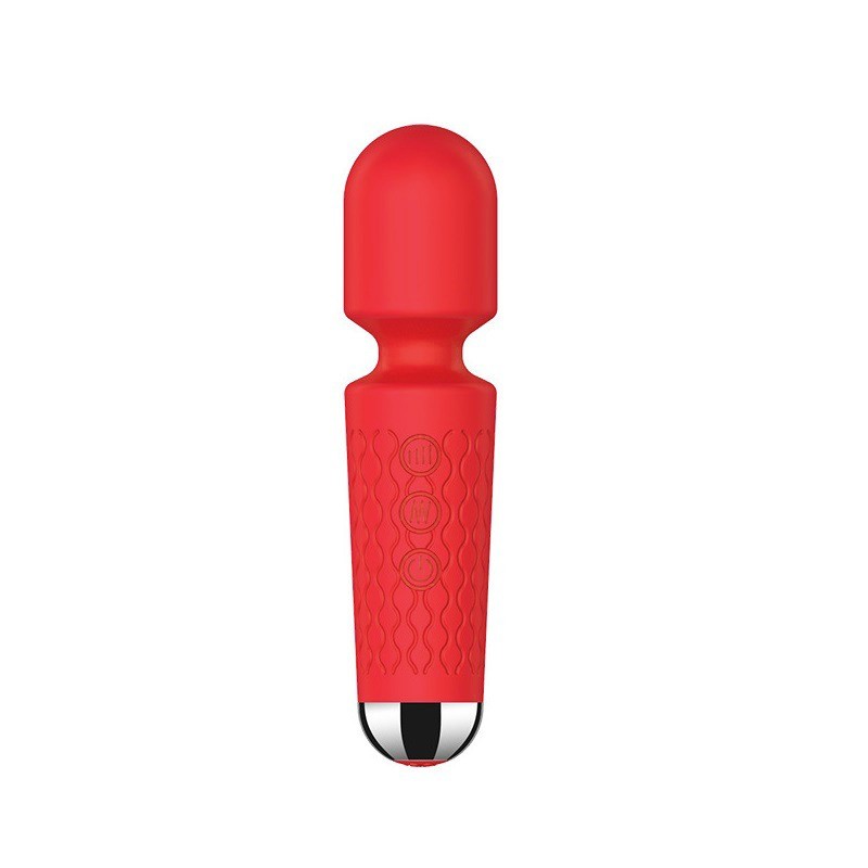 Luna | Mini Wand Massager Σιλικόνης | 20 Προγράμματα Δόνησης - Ροζ