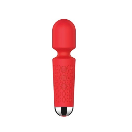 Luna | Mini Wand Massager Σιλικόνης | 20 Προγράμματα Δόνησης - Ροζ