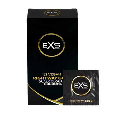 EXS Rightway Gold - Condoms - 12 Pieces
