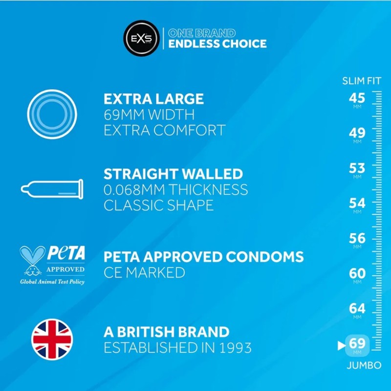 EXS Jumbo | Condoms - 12 Pieces