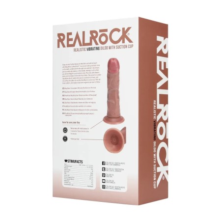 Vibrating Regular Curved Cock - 15,5 cm - Tan
