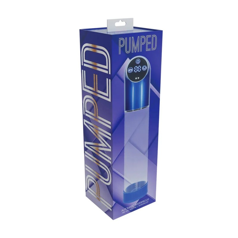 Automatic Waterproof Penis Pump - Metal Blue