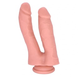 Guilty Toys | Double Dildo with Suction Cup, Liquid Silicone 17,7cm
