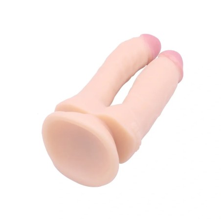 Guilty Toys | Realistic Double Dildo with Suction Cup - Natural - 18,2cm