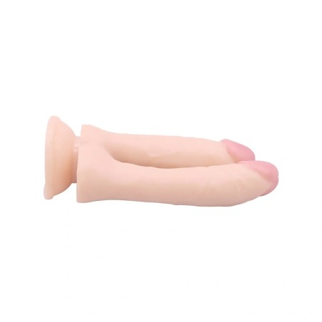 Guilty Toys | Realistic Double Dildo with Suction Cup - Natural - 18,2cm