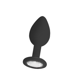 Regular Diamond Butt Plug - Black