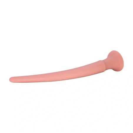 Long Spear Anal Dildo with Suction Cup, Liquid Silicone - Flesh - 39cm