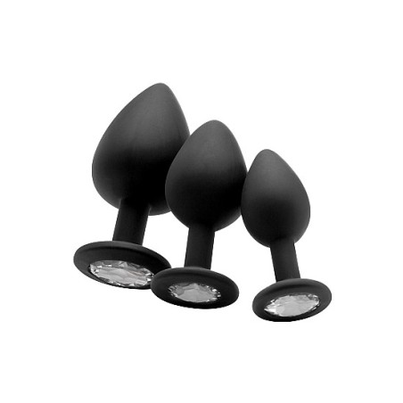 Regular Diamond Butt Plug - Black