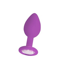 Regular Diamond Butt Plug - Purple