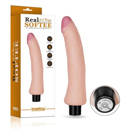 Real Softee | Realistic Vibrator  -10 Vibration Modes - 23cm