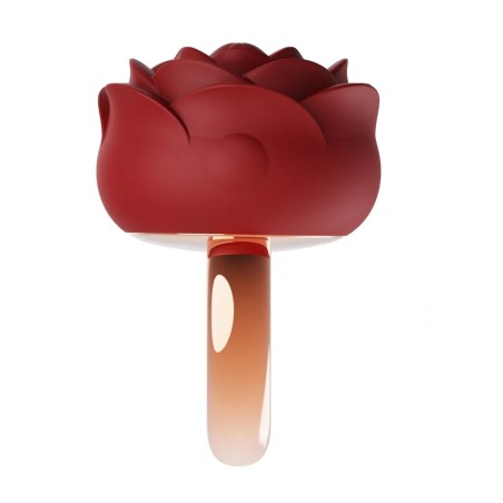 Guilty Toys | Silicone Mini Vibrator Rose Ring - 9 Vibration Modes - Red