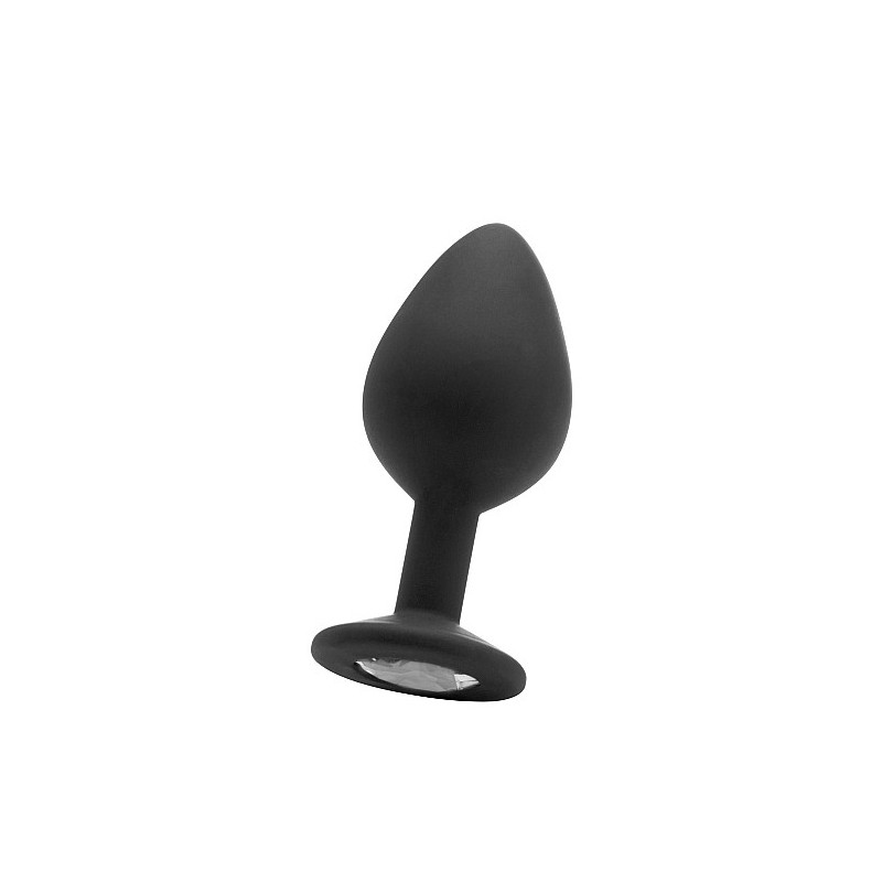 Large Diamond Butt Plug - Black