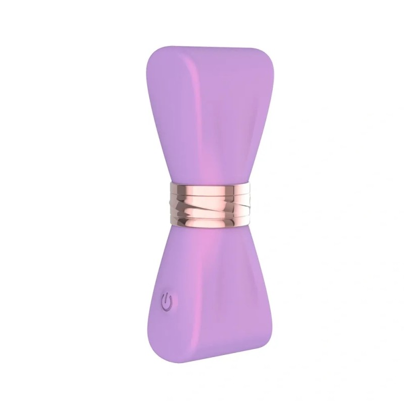 Guilty Toys | Silicone Mini Vibrator Lilac Bow with 3 Interchangeable Accessories - Lilac - 8,8cm