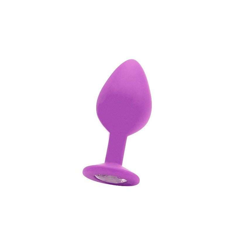 Large Diamond Butt Plug - Purple