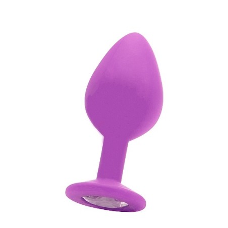 Large Diamond Butt Plug - Purple