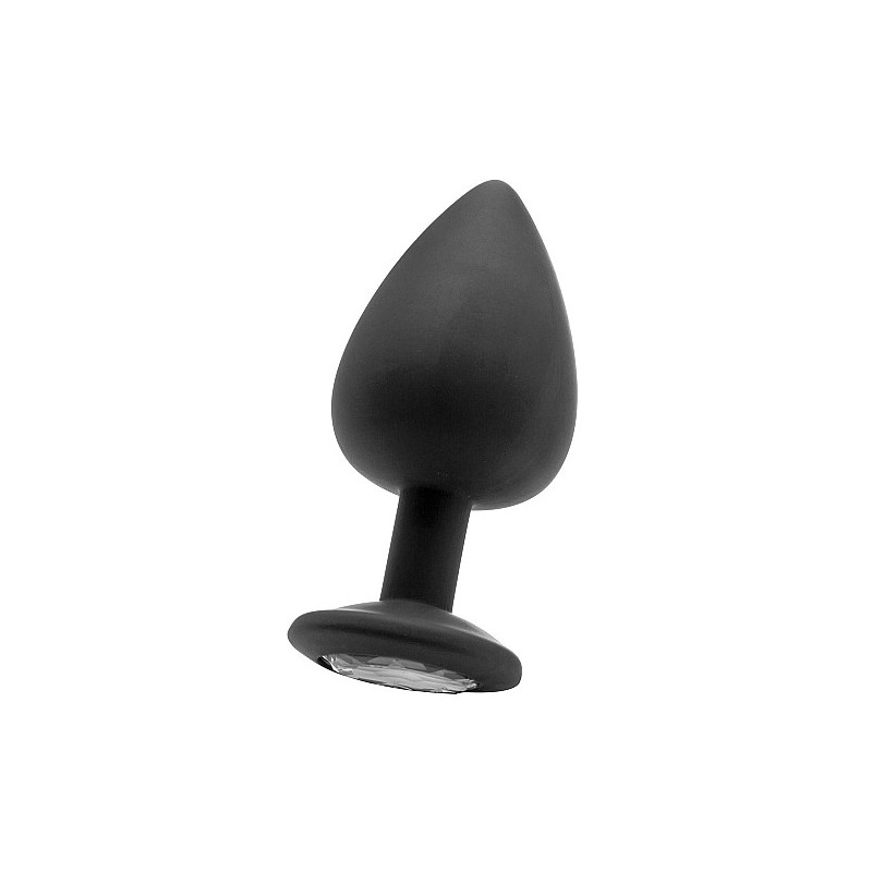 Extra Large Diamond Butt Plug - Black