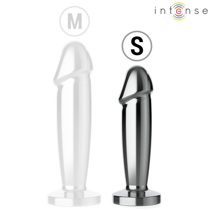 INTENSE | Anal Butt Plug 10 Vibrations - Metal - Remote Control - Small