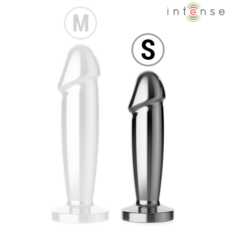 INTENSE | Anal Butt Plug 10 Vibrations - Metal - Remote Control - Small