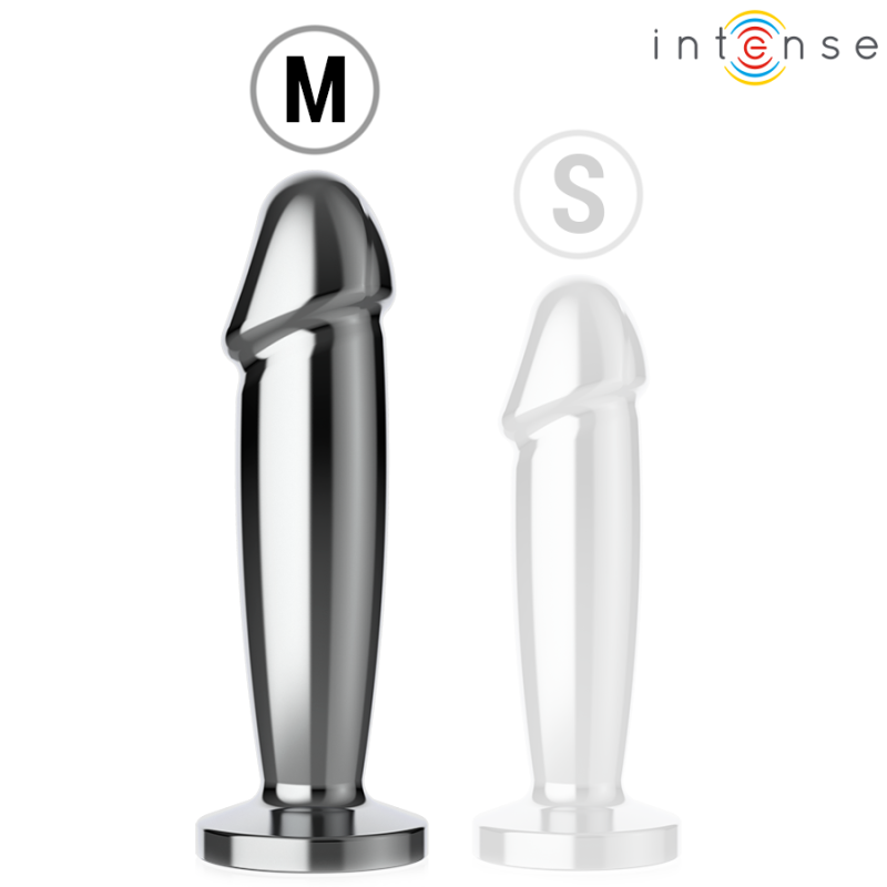 INTENSE | Anal Butt Plug 10 Vibrations - Metal - Remote Control - Medium