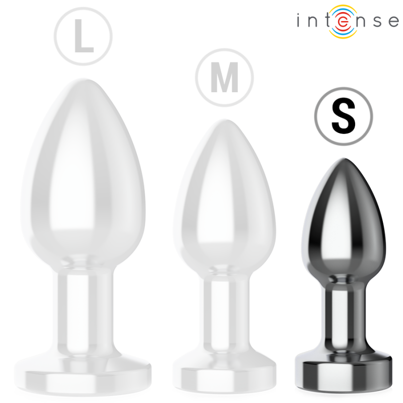 INTENSE | Vibrating Anal Butt Plug - Metal - Remote Control - Small