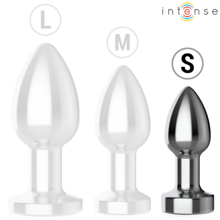 INTENSE | Vibrating Anal Butt Plug - Metal - Remote Control - Small