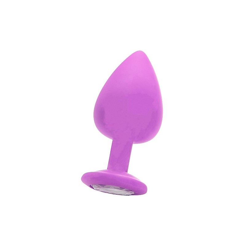 Extra Large Diamond Butt Plug - Purple