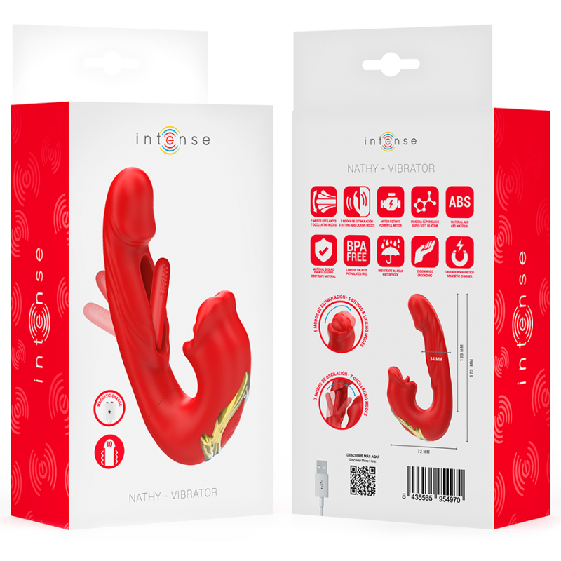 INTENSE | NATHY | Double VIibrator With Multifunction Stimulating Mouth