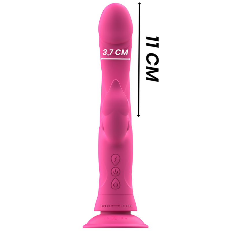 INTENSE | JULIO | Silicone Rabbit Vibrator - Pink