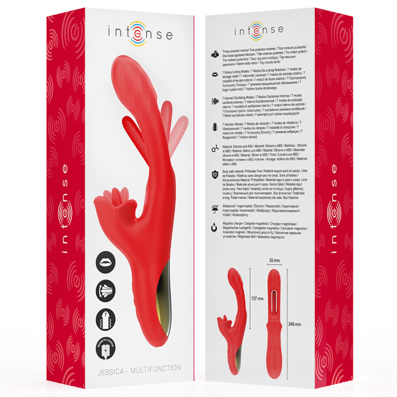INTENSE | JESSICA | Multifunction Vibrator With Clit Stimulation