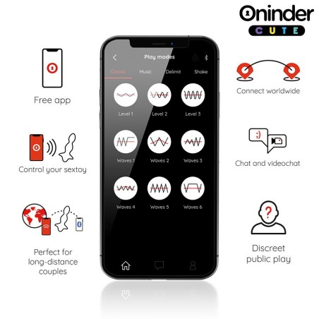 ONINDER CUTE | Love Butt | App Controlled Vibrating Butt Plug
