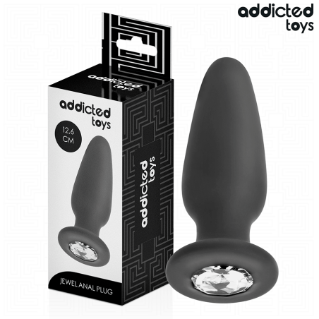 ADDICTED TOYS | Πρωκτική Σφήνα Σιλικόνης Με Κόσμημα Large - 12cm