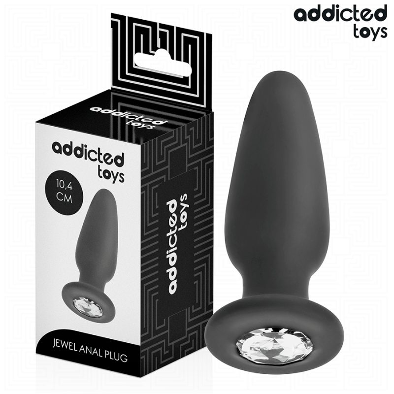 ADDICTED TOYS | Silicone Anal Plug With Jewel Medium 10cm