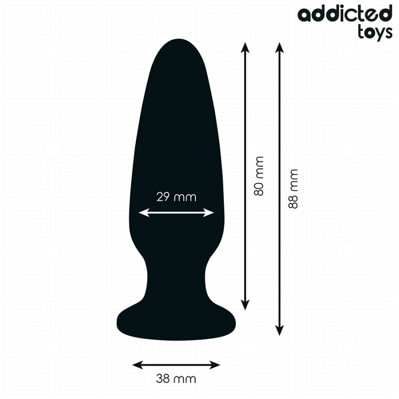 ADDICTED TOYS | Silicone Anal Plug With Jewel Small 8,8cm