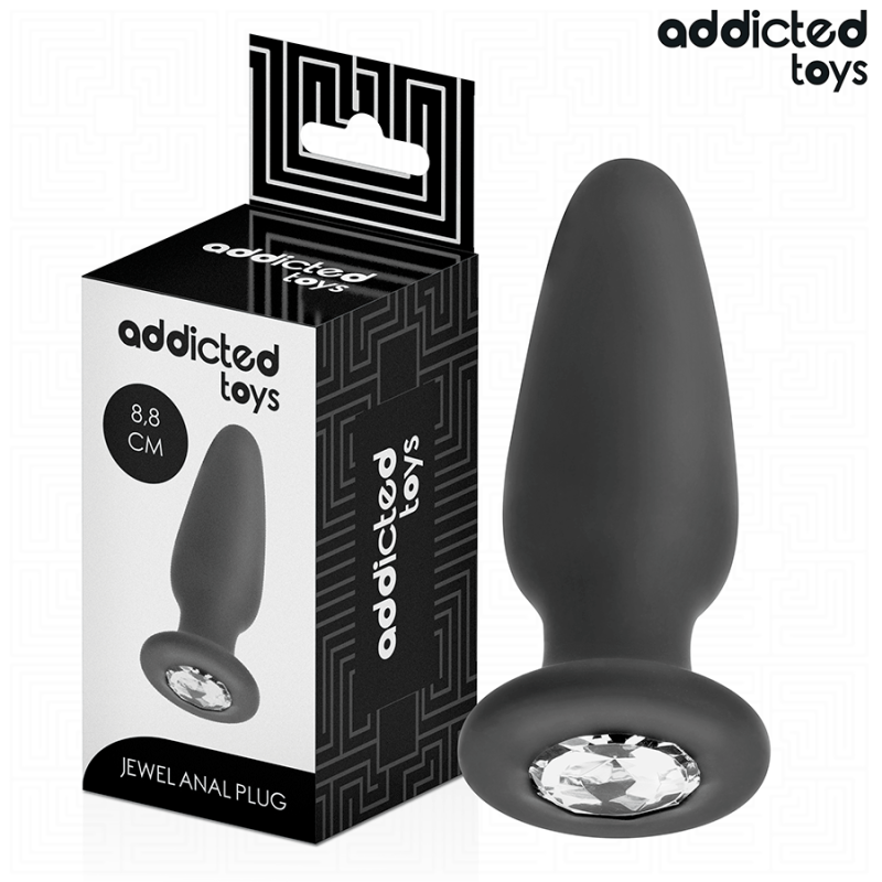 ADDICTED TOYS | Πρωκτική Σφήνα Σιλικόνης Με Κόσμημα Small - 8,8cm