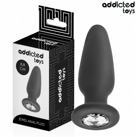 ADDICTED TOYS | Πρωκτική Σφήνα Σιλικόνης Με Κόσμημα Small - 8,8cm
