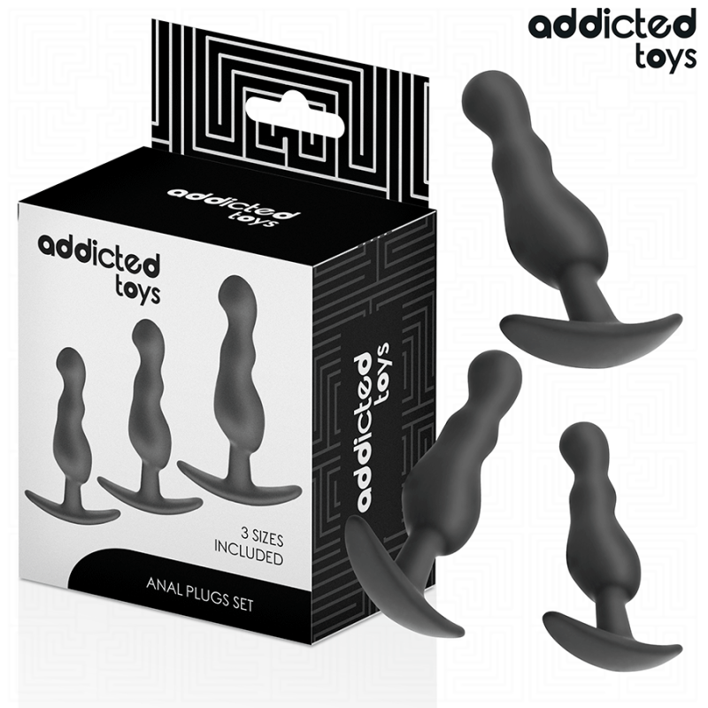 ADDICTED TOYS | Set Πρωκτικές Σφήνες Σιλικόνης - Model 1