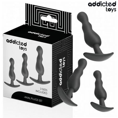 ADDICTED TOYS | Set Πρωκτικές Σφήνες Σιλικόνης - Model 1