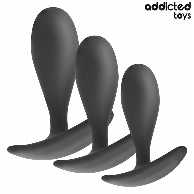 ADDICTED TOYS | Set Of 3 Silicone Anal Plugs - Model 2